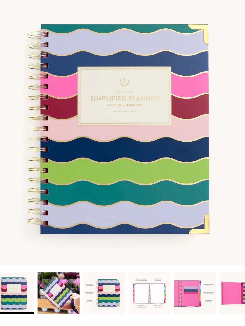 NIB Simplified Planner Striped